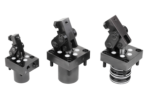 Link clamps, hydraulic double-acting